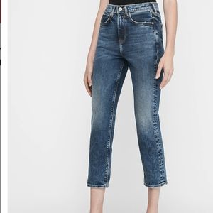 Mom Jeans Super High Rise Dark Wash